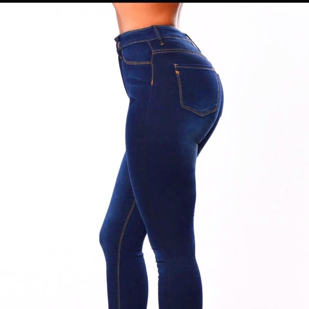 Fashion  High Waist Denim Pants